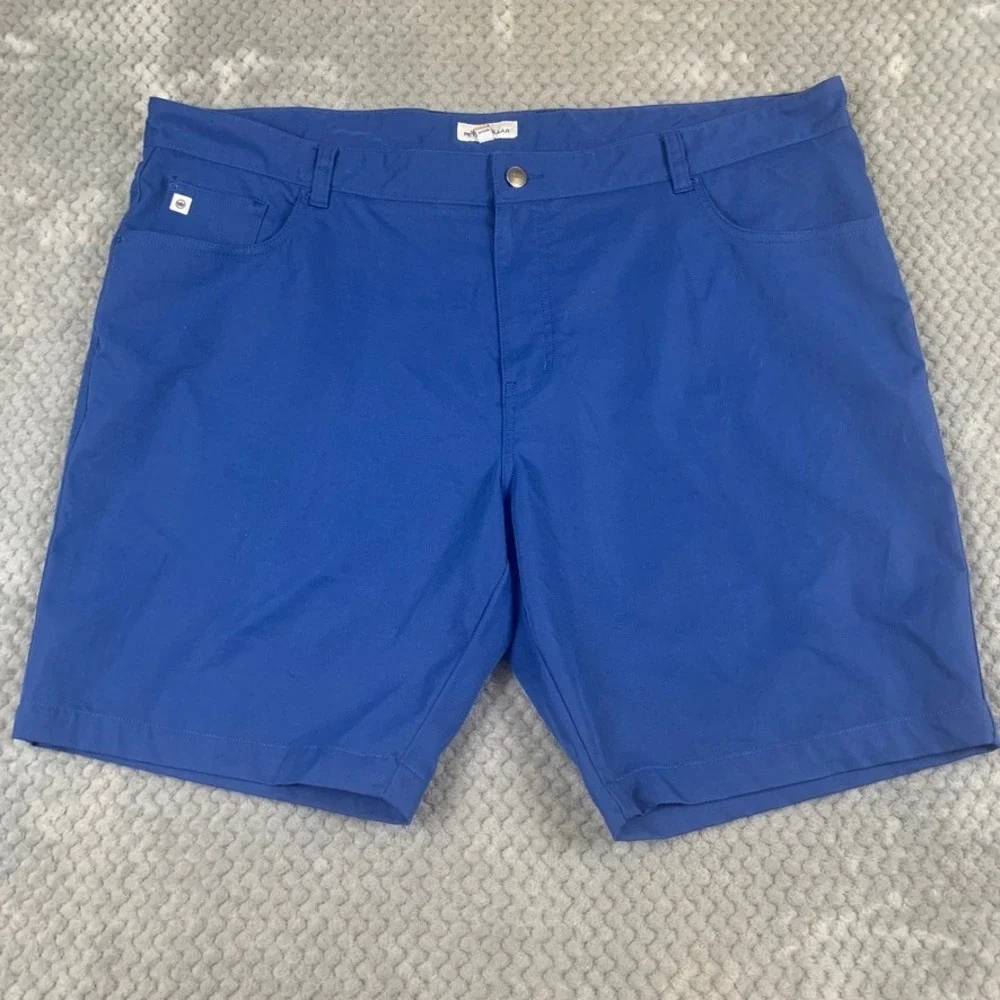 Peter Millar Crown Sport Golf Shorts Mens 44 Blue Performance Stretch MF19EB66FB